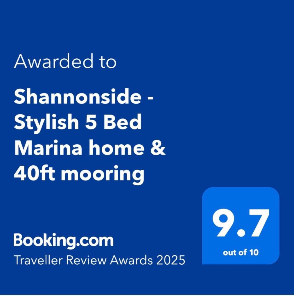 Shannonside - Stylish 5 Bed Marina Home & 40Ft Mooring Termonbarry 외부 사진
